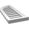 Ekena Millwork Quarter Round Top Left Surface Mount PVC Gable Vent w/ 2"W x 2"P Brickmould Sill Frame, 12"W x 30"H GVPQL12X3003SF - alternate 2